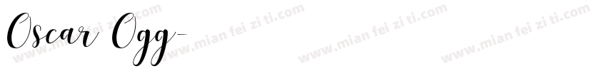 Oscar Ogg字体转换